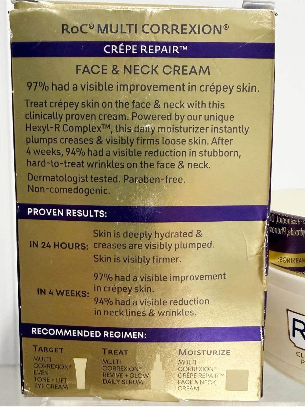 RoC Multi Correxion Crepe Repair FACE & NECK CREAM 1.7 oz ~ New in Box
